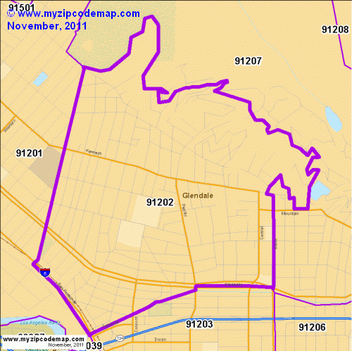 map of 91202