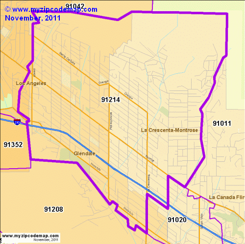 map of 91214