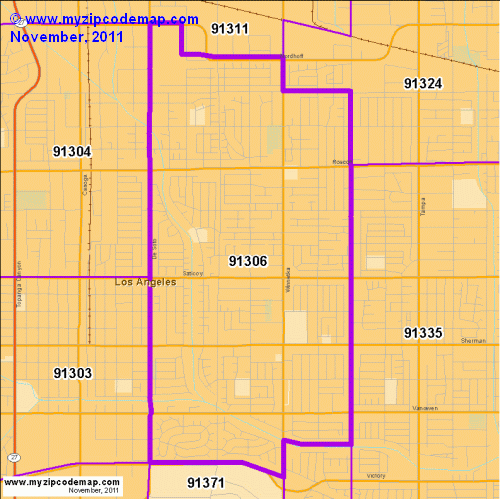 map of 91306