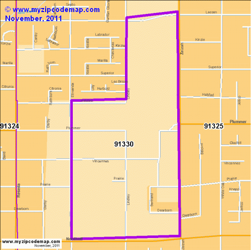 map of 91330
