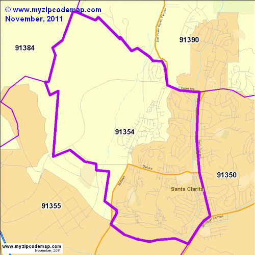 map of 91354