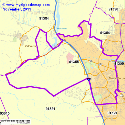 map of 91355