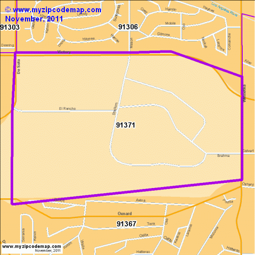 map of 91371