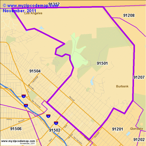 map of 91501