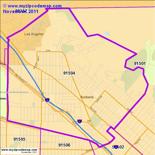 map of 91504
