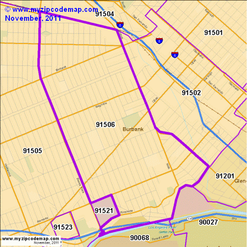 map of 91506