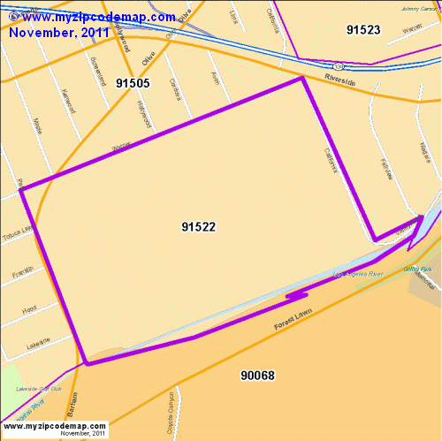 map of 91522