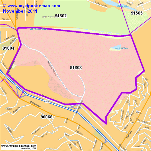 map of 91608