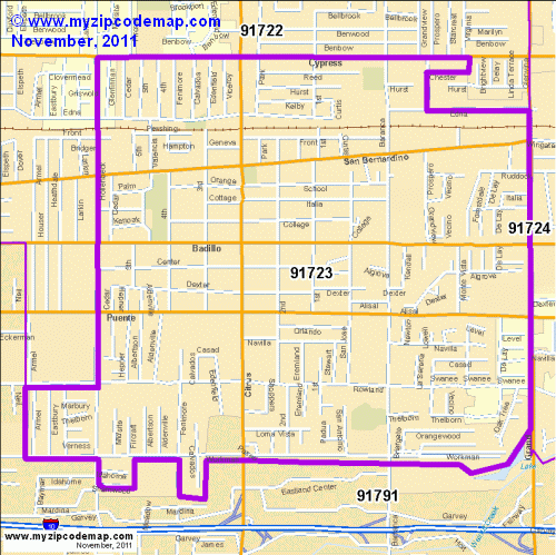 Zip Code Map of 91723 - Demographic profile, Residential, Housing ...