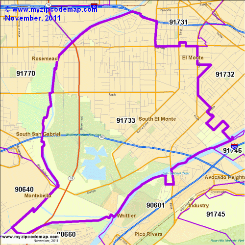 map of 91733