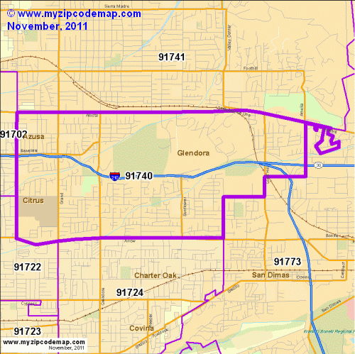 map of 91740