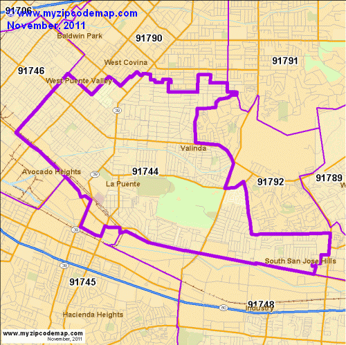 map of 91744