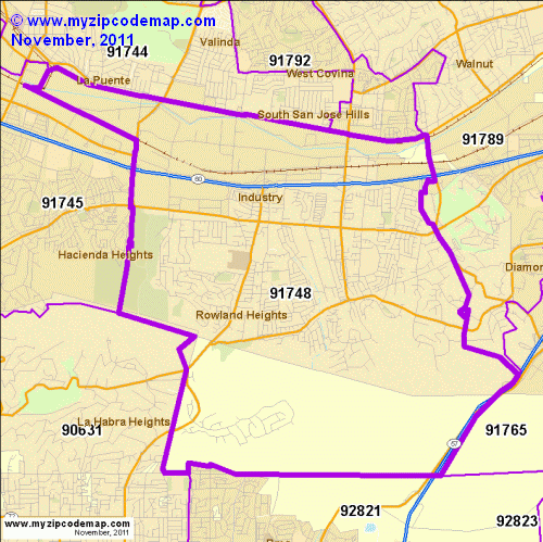map of 91748