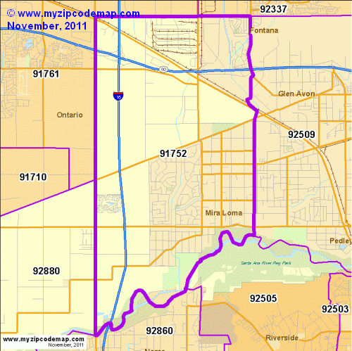 map of 91752