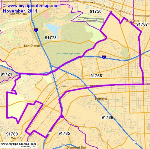 map of 91768