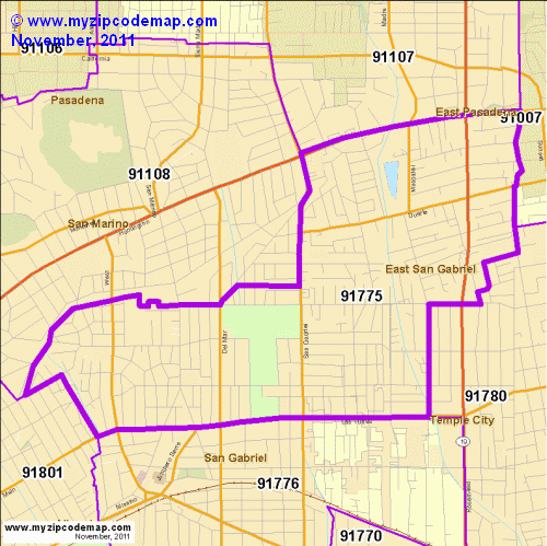 map of 91775
