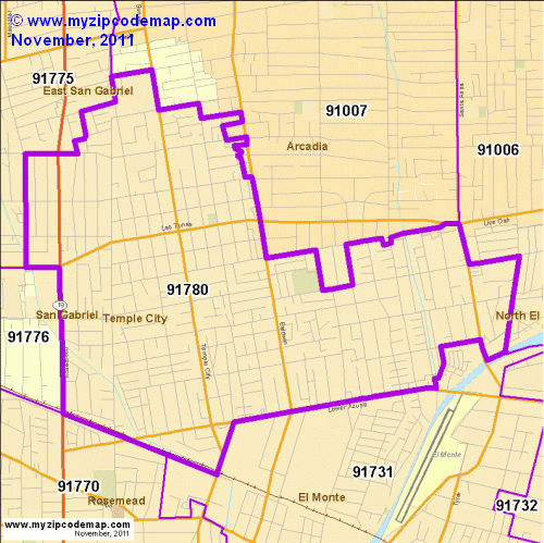 map of 91780