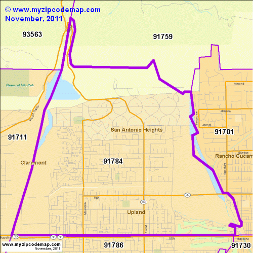 Zip Code Map of 91784 - Demographic profile, Residential, Housing ...