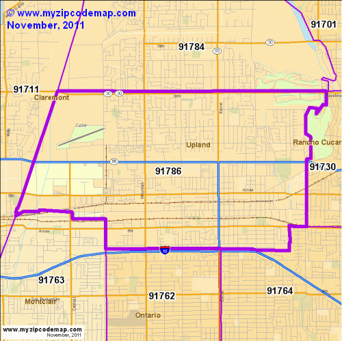 map of 91786