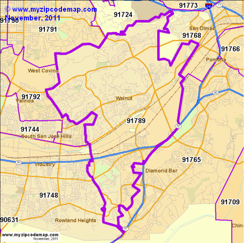 map of 91789