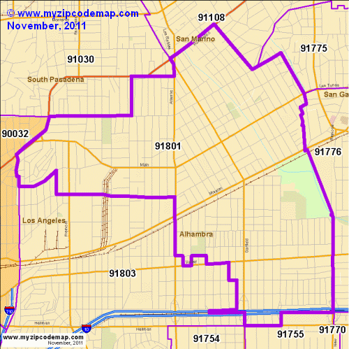 map of 91801