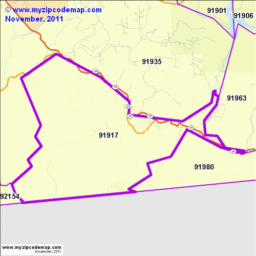 map of 91917