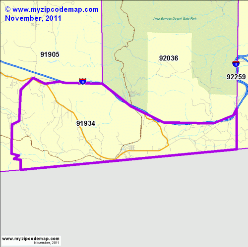 map of 91934