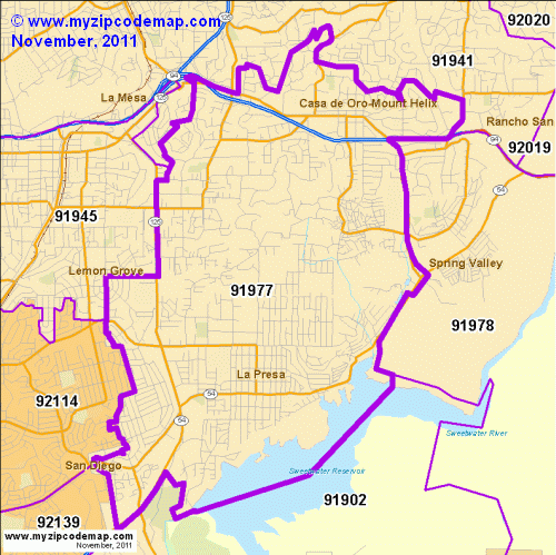 map of 91977