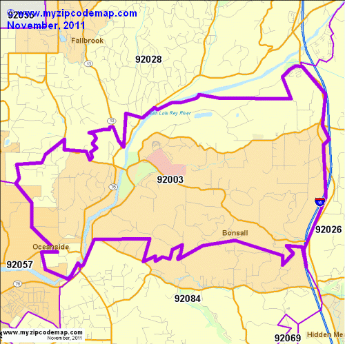 map of 92003