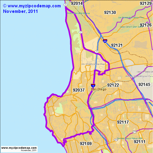 Zip Code Map Of 92037 Demographic Profile Residential Housing 