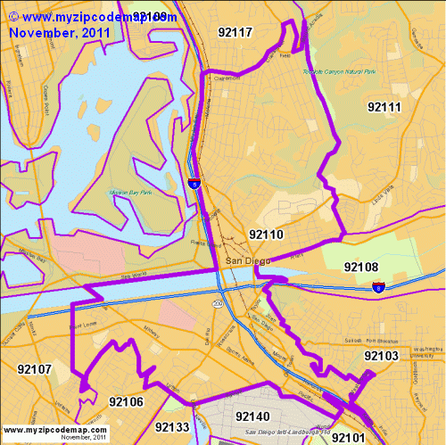 map of 92110
