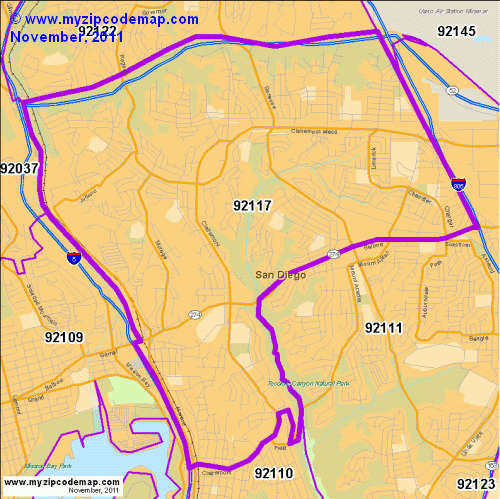 map of 92117