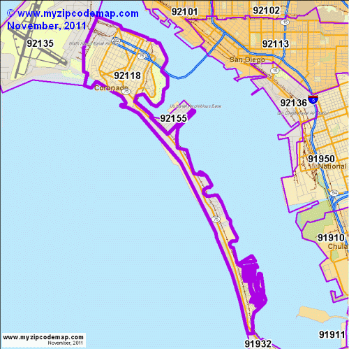 map of 92118