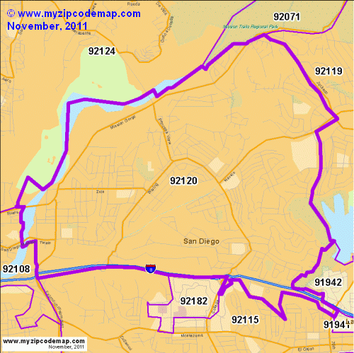 map of 92120