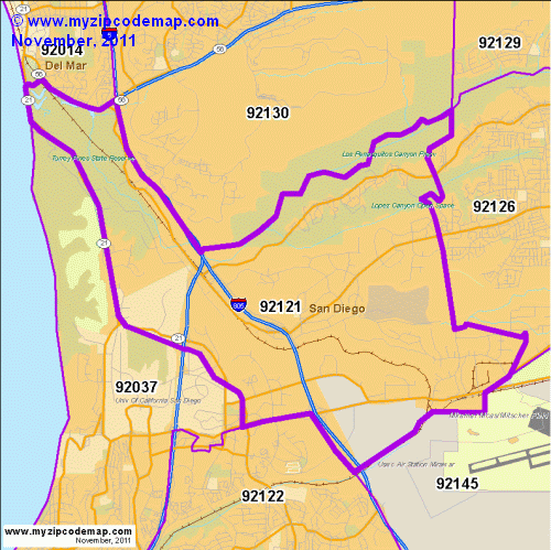 map of 92121