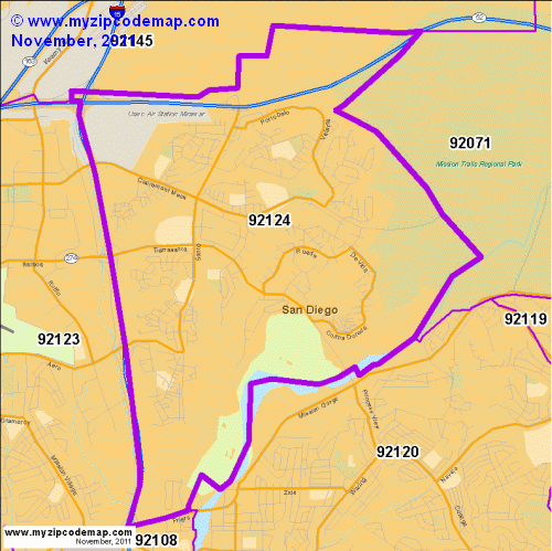 map of 92124