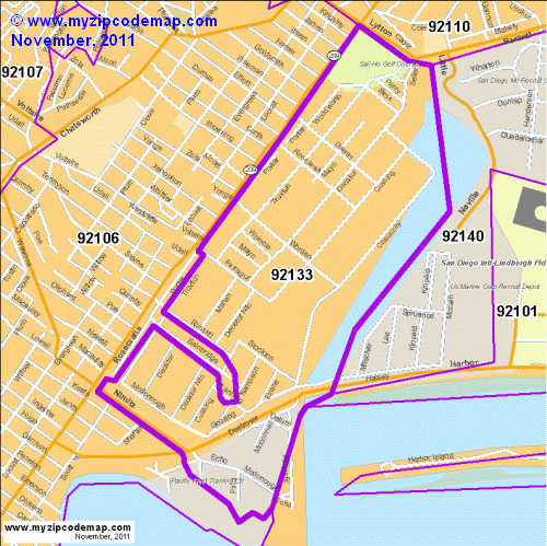 map of 92133