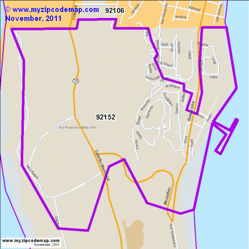 map of 92152