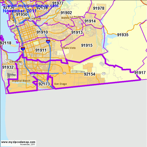 map of 92154