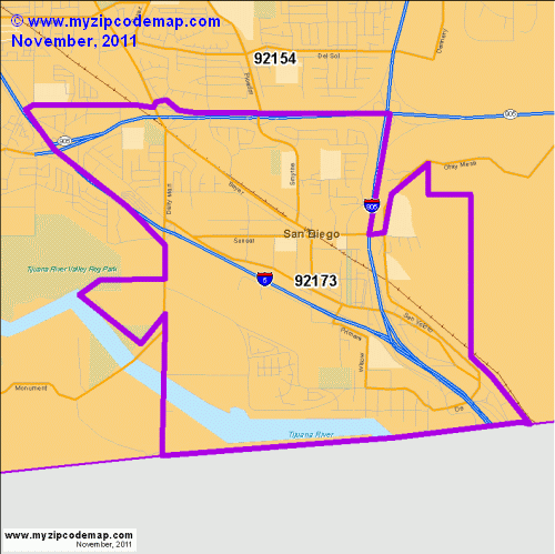 map of 92173