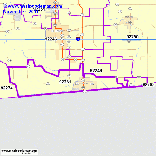 map of 92231