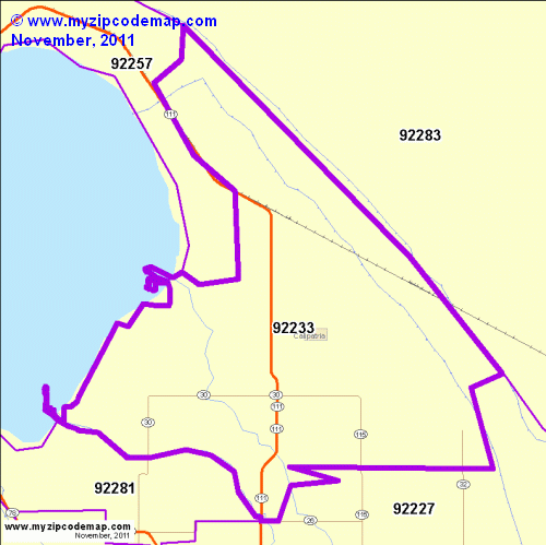 map of 92233