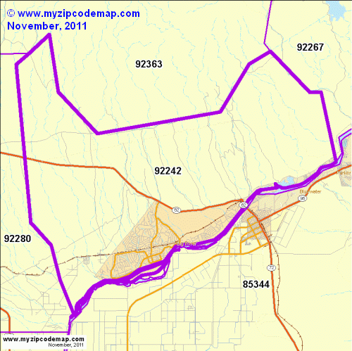 map of 92242