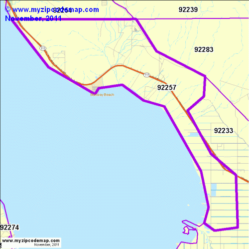 map of 92257