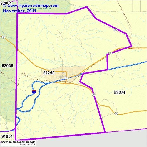 map of 92259