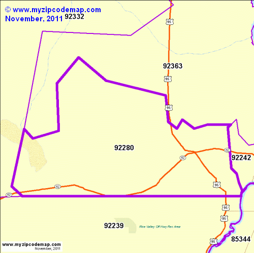 map of 92280