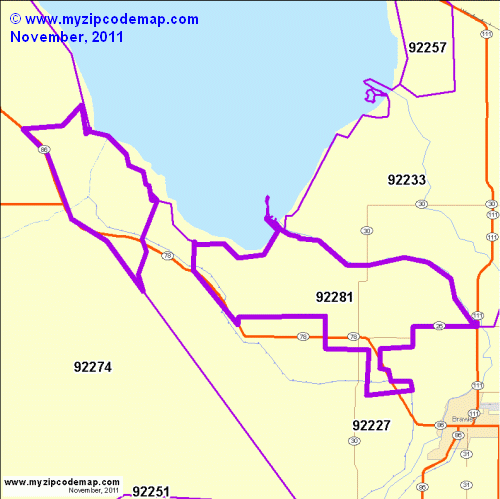 map of 92281