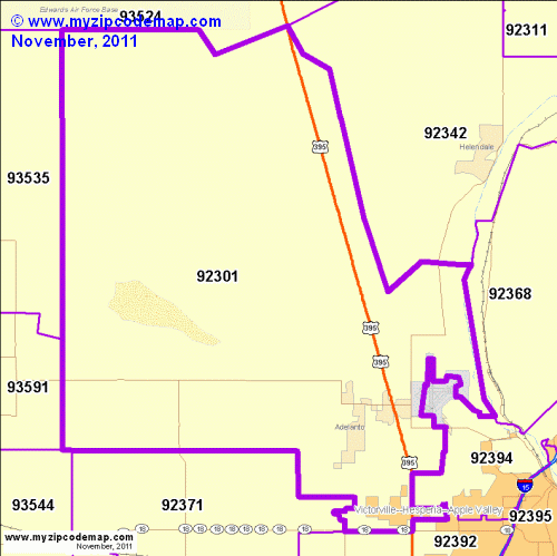 map of 92301