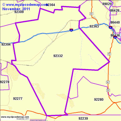 map of 92332