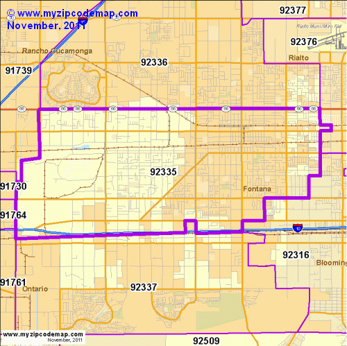 map of 92335